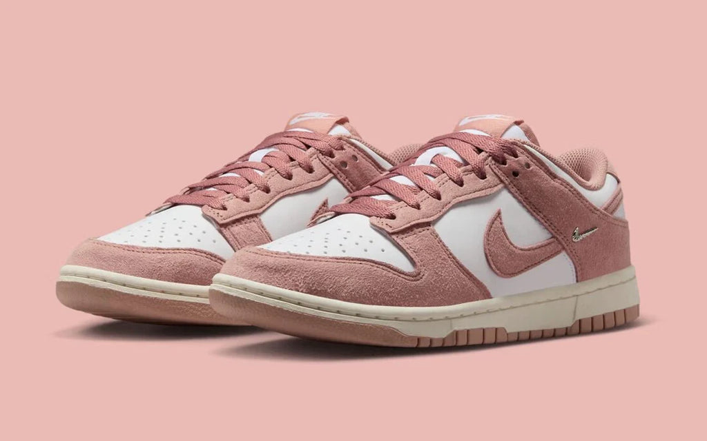 Nike Dunk Low Mini Swoosh Rose (Womens)