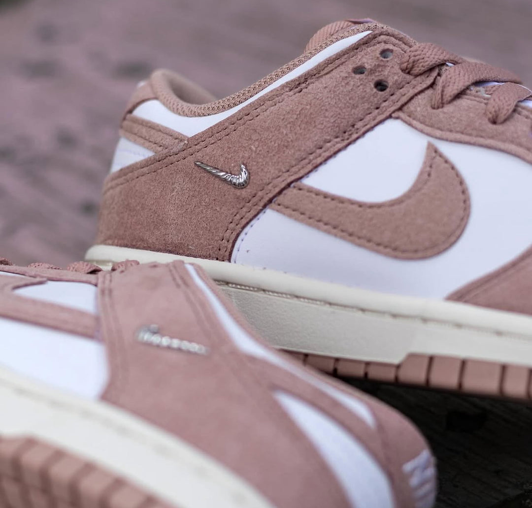 Nike Dunk Low Mini Swoosh Rose (Womens)